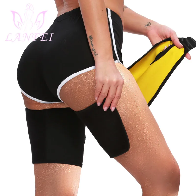 

LANFEI сауна пот бедра Триммер пояс для женщин неопрен сжатие тренажерный зал тренировки ног Формирователи корсет для похудения Взвешивание п...