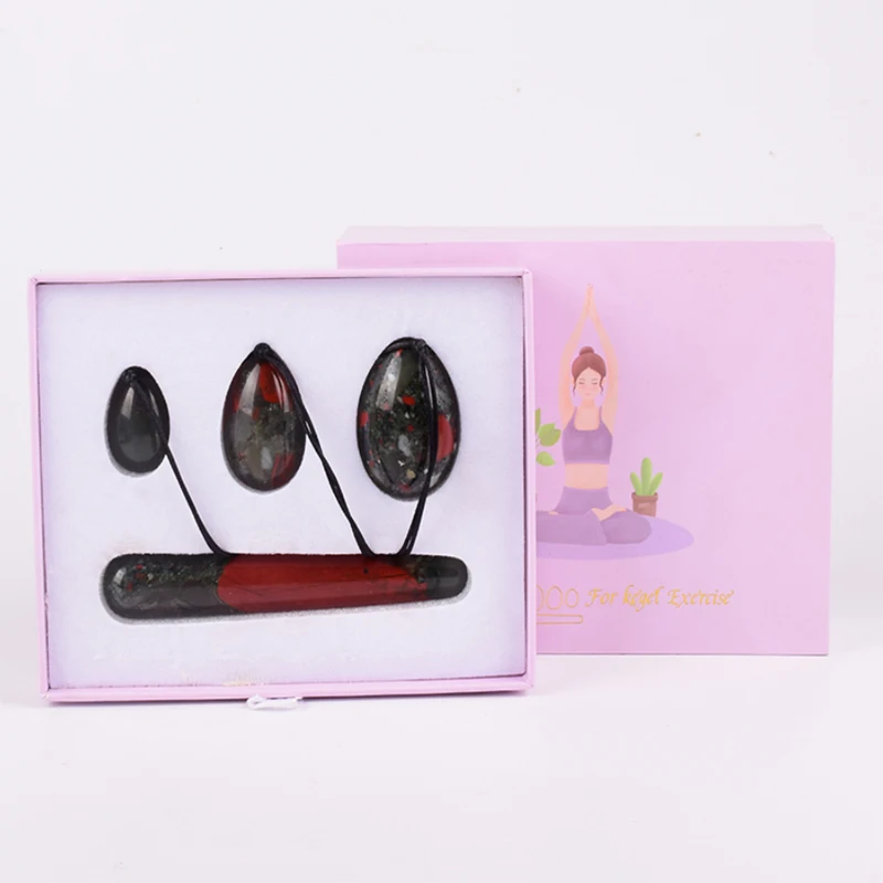 Натуральное яичко яшма Yoni с массажной палочкой хрустальные лечебные камни