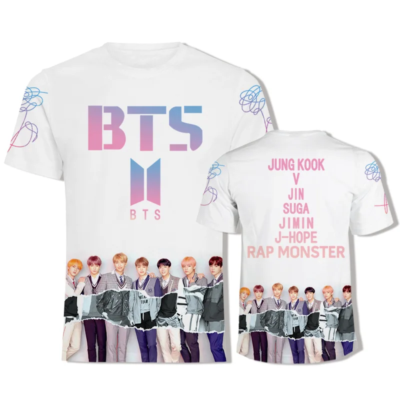 Kpop Bangtan Boys название SUGA вентиляторы Cheer 2021 новые летние футболка с короткими