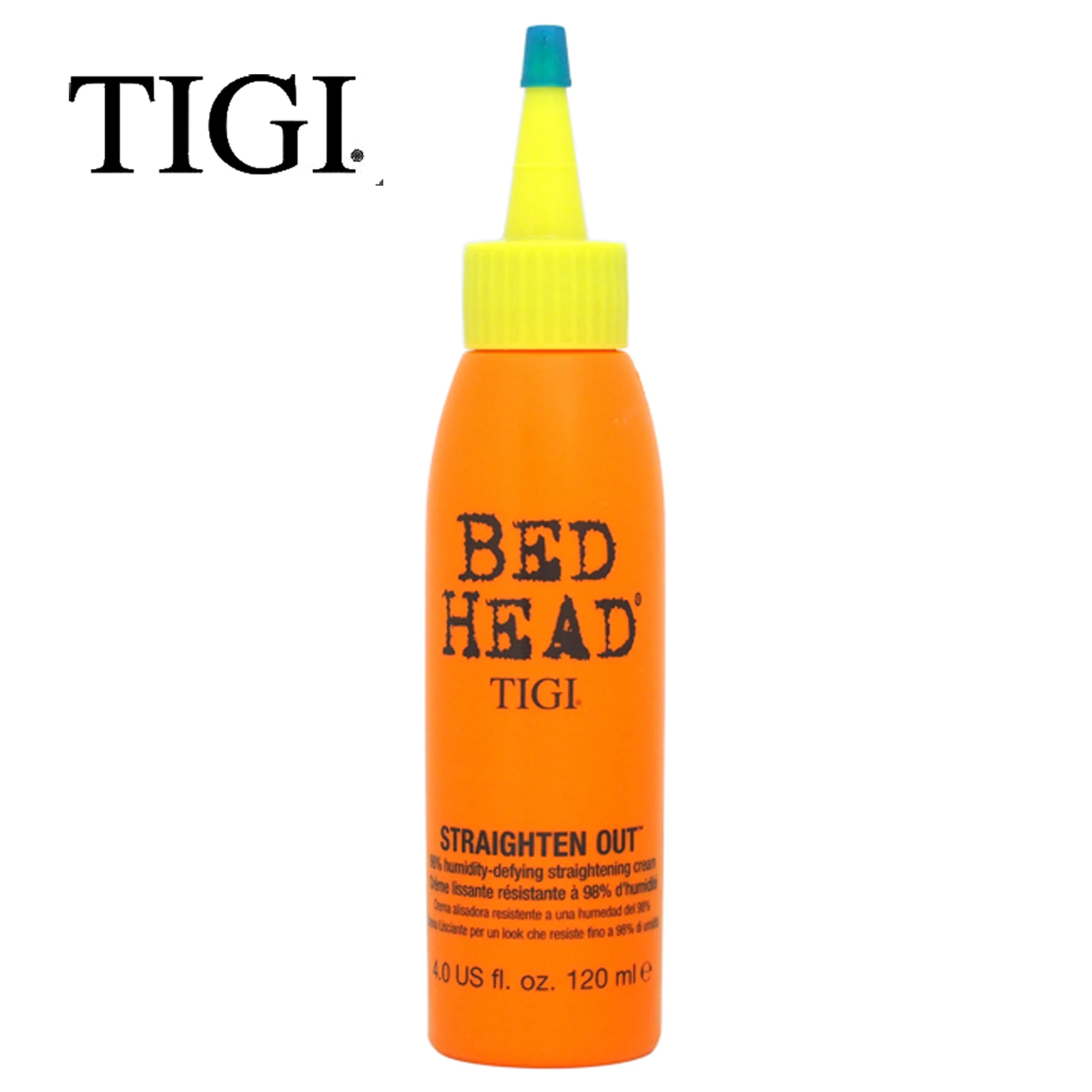 

TIGI Cream Bed Head Straighten Out - 98% Humidity-Defying Straightening Cream for Unisex - 4 oz