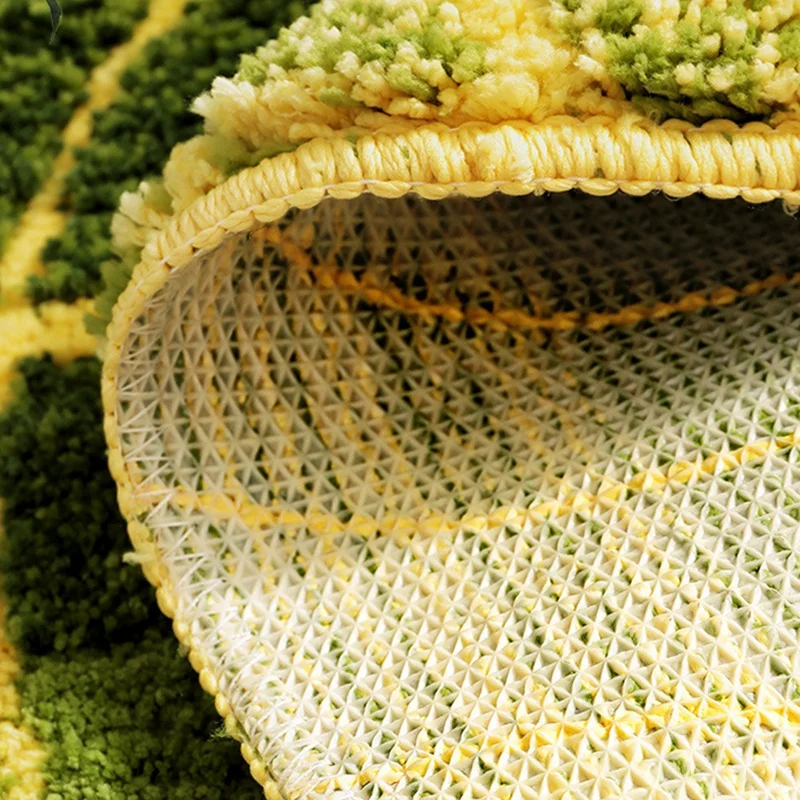 

Slip Kitchen Rugs and Mats Cute Leaf Shape Area Rugs Nice for Kitchen Floor/Bathroom/Bedroom Absorbent Non-Slip Mat