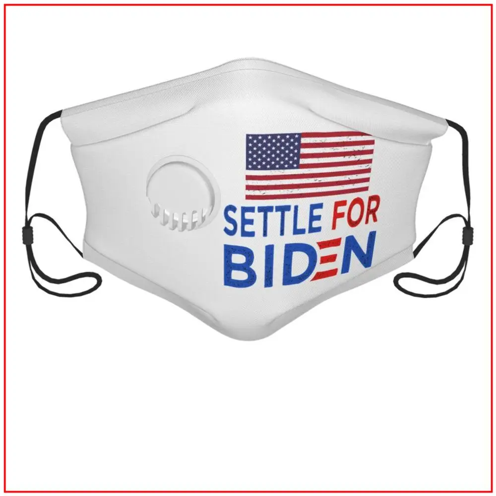 

Settle For Biden T Shirt American Flag Usa Kids Men Women Face Mask Designer Training Facemasks Adjustable Cooling Designs Face