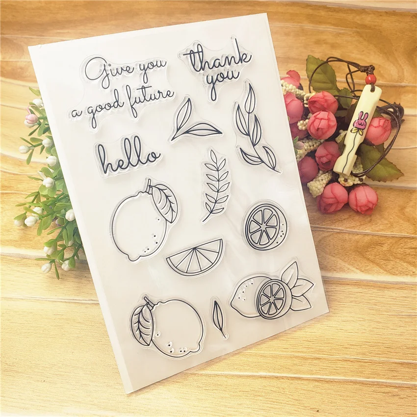 Hot selling lemon alphabet transparent clear stamp / silicone seal roller DIY scrapbook album card production | Дом и сад