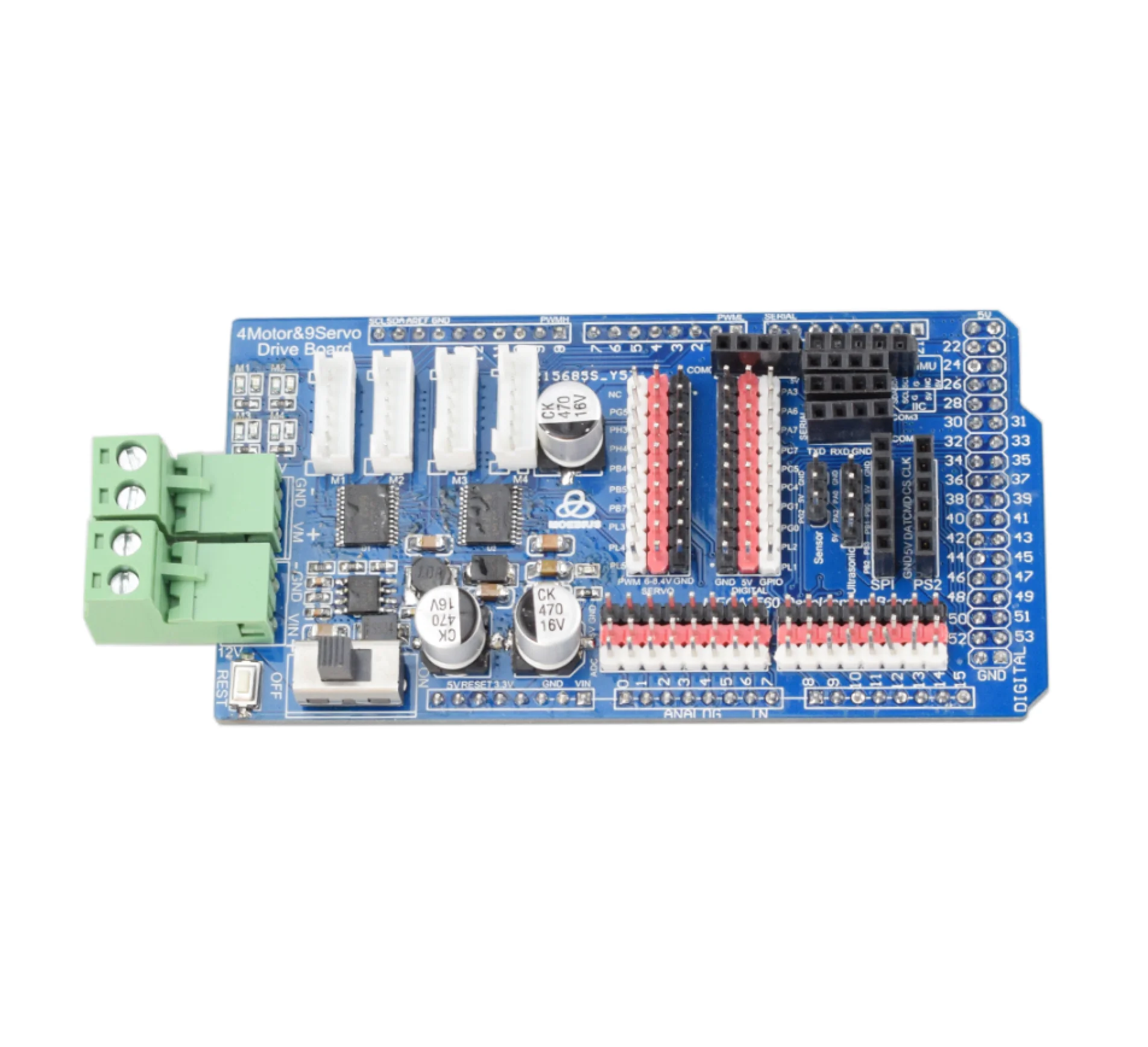 TB6612 Arduino Mega2560 плата драйвера двигателя для 6-12 В энкодер постоянного тока мотор PID