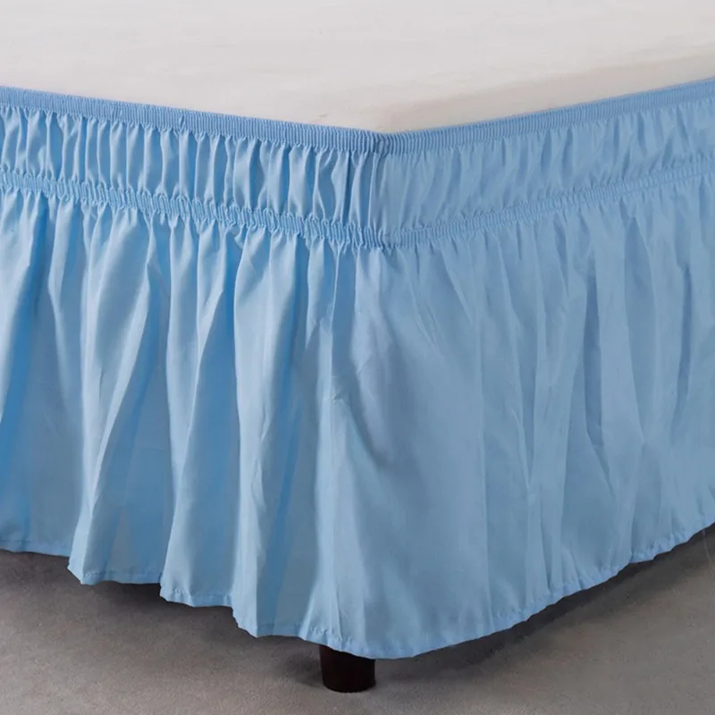 

Jupu Wrapped Bed Skirt Dust Proof Lotus Leaf Appearance Soft And Without Wrinkle Easy To Disassemble And Easy To Clean 2021 New
