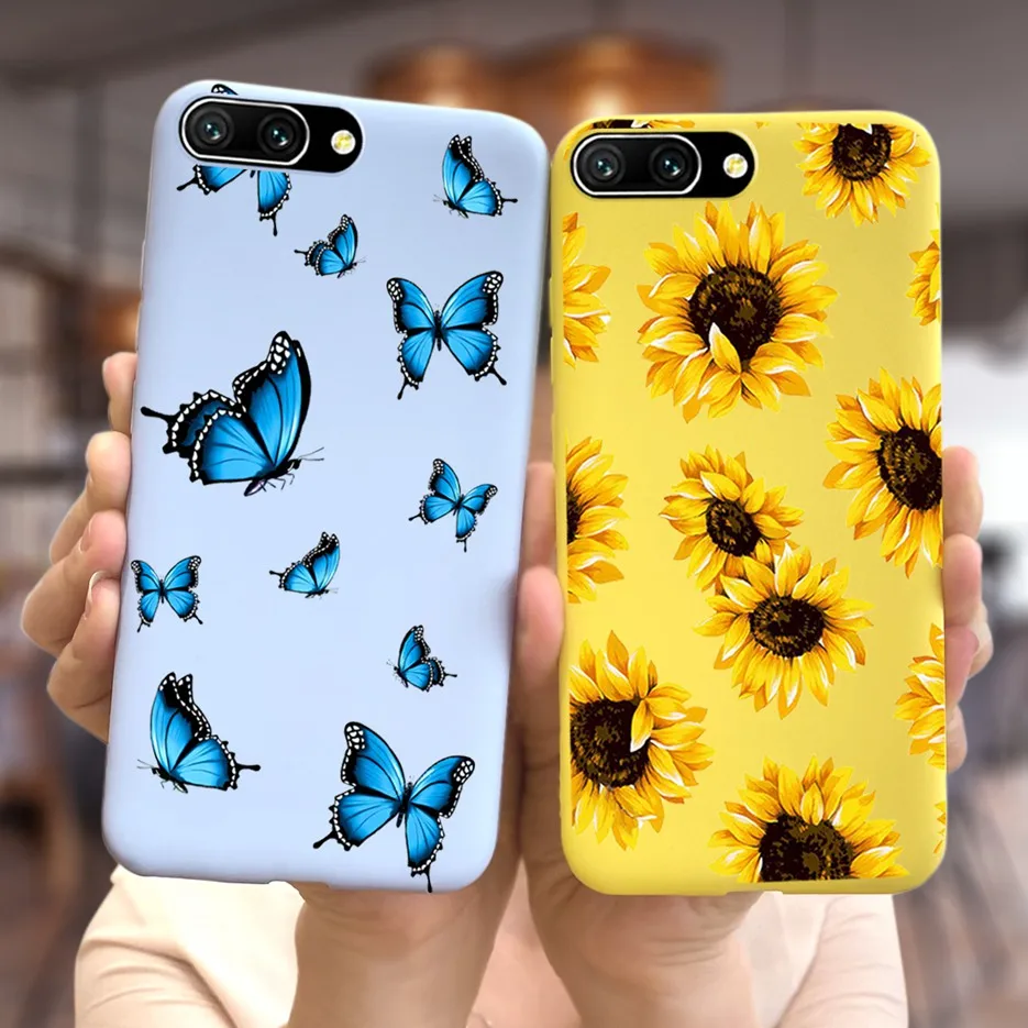 Чехол задней крышки для Huawei Honor 10 "Красивые девушки" 5,84'' из мягкого TPU, тонкий фундамент Honor10 телефонный чехол с полным бампером.