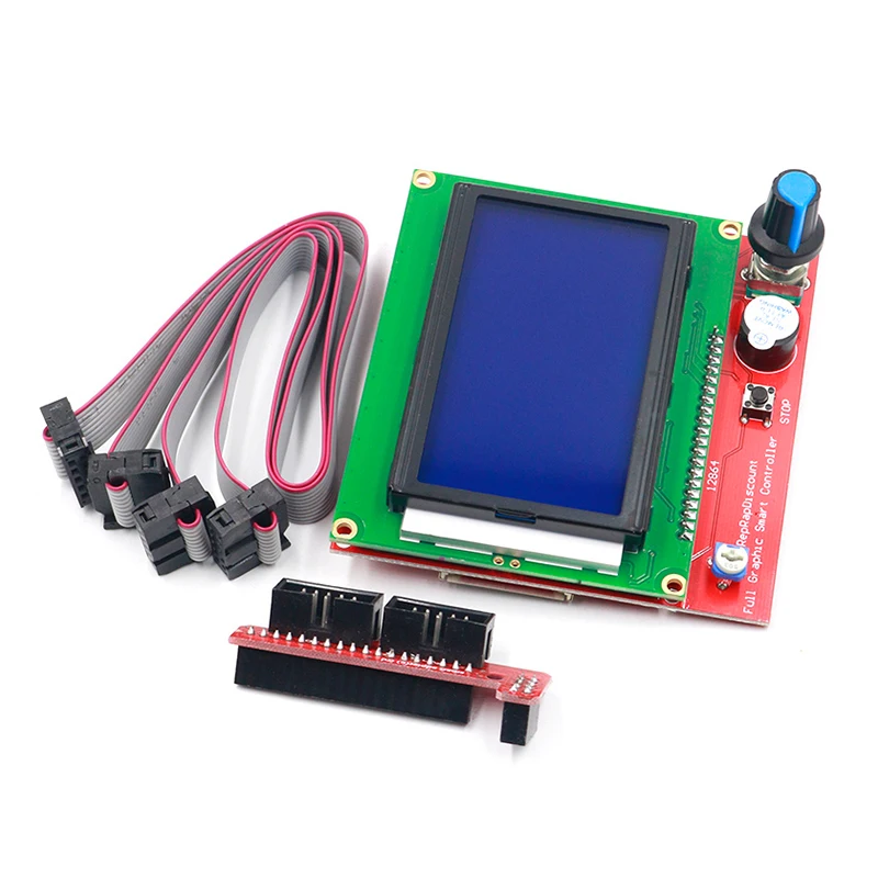 Смарт-контроллер 3D-принтера RAMPS 1.4 LCD 12864 панель управления синий экран |