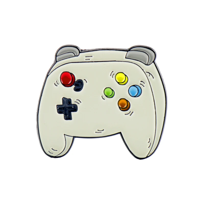 

New Style Game Console Pins Creative Gamepad Brooch Shirt Bag Lapel Badge Enamel Pin for Gift