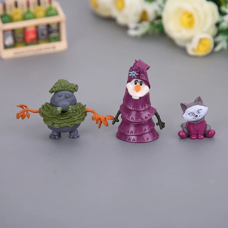 10 шт./компл. Disney Frozen2 аниме вокруг персонажей кукла игрушка Aisha Анна ПВХ Модель