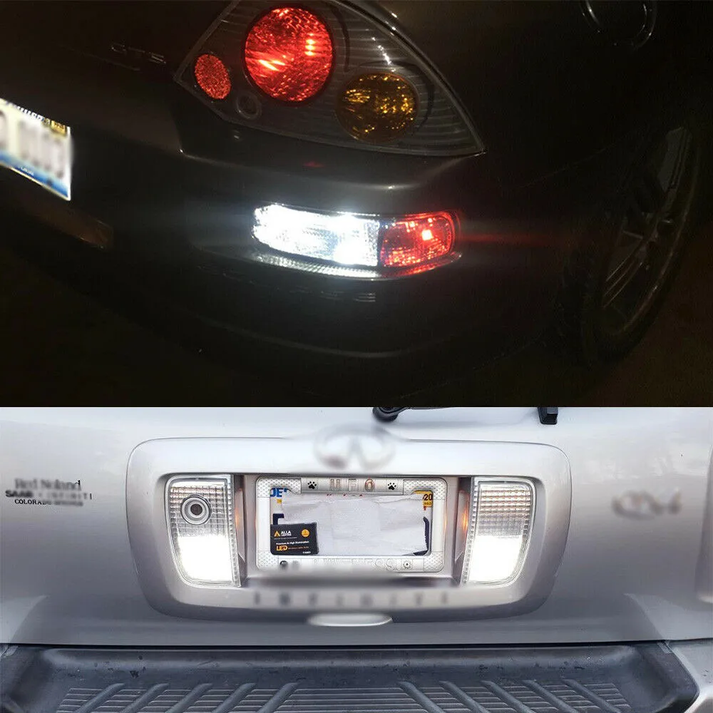

2pcs Strobe Flash 1157 2057 3496 BAY15D White LED Front Signal Parking Light LED Light Bulbs