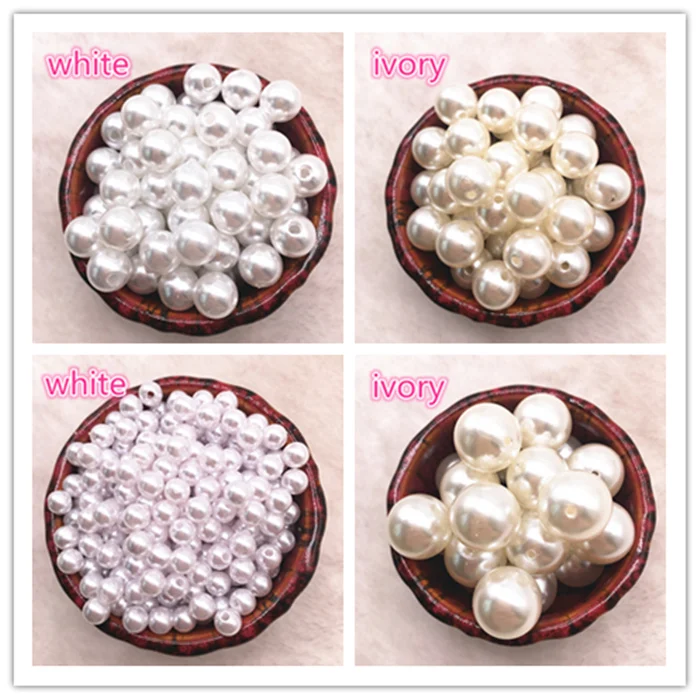 Круглые бусины белого цвета и слоновой кости 6 16 мм прямые с имитацией жемчуга