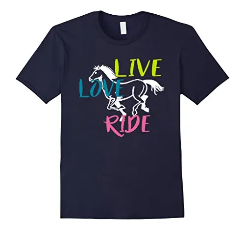 

Live Love Ride Horse Lover's T-Shirt, Love Horse TshirtMen Brand Clothihng Top Quality Fashion Mens T Shirtes 100%Cotton