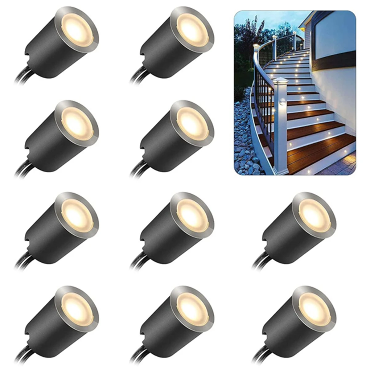

Recessed LED Deck Light Kits with Protecting Shell φ32mm,SMY Lighting In Ground Outdoor LED Landscape Lighting IP67 Waterproof