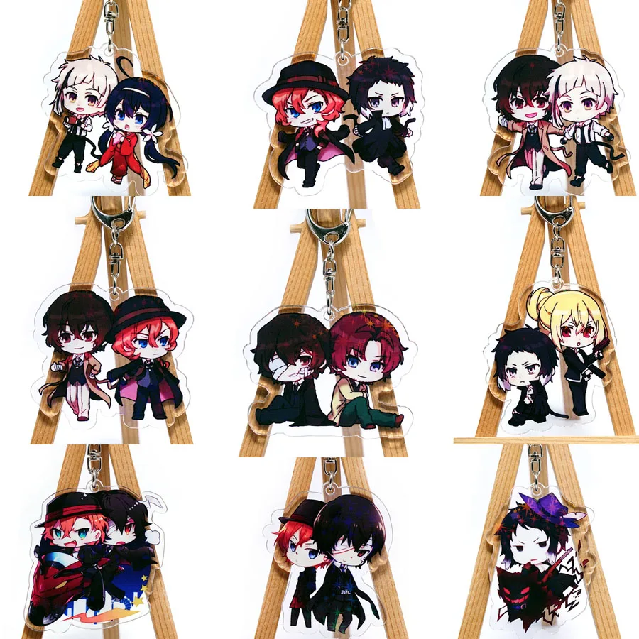 Популярный японский аниме Bungou бродячие собаки симпатичный акриловый брелок для