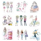 Термонаклейки для одежды патчи для одежды Стикеры для девочек Diy Симпатичные леггинсы, декоративные заплаты Flex прокладочный материал с передачи полоса виниловая I