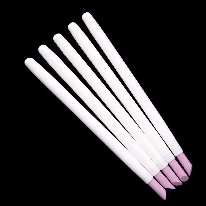 Новинка 5 шт. белая профессиональная ручка для удаления кутикулы кварцевый