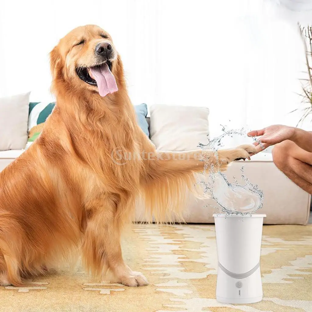 

Portable Electric Dog Paw Cleaner Pet Cleaning Brush Washer Feets Cleaner