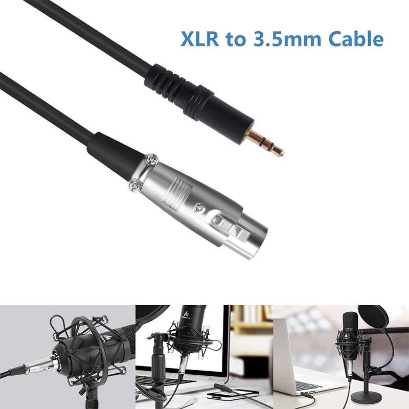 maono podcast microphone kit 3 5mm condenser studio microfono professional computer mic for youtube skype gaming pc laptop free global shipping