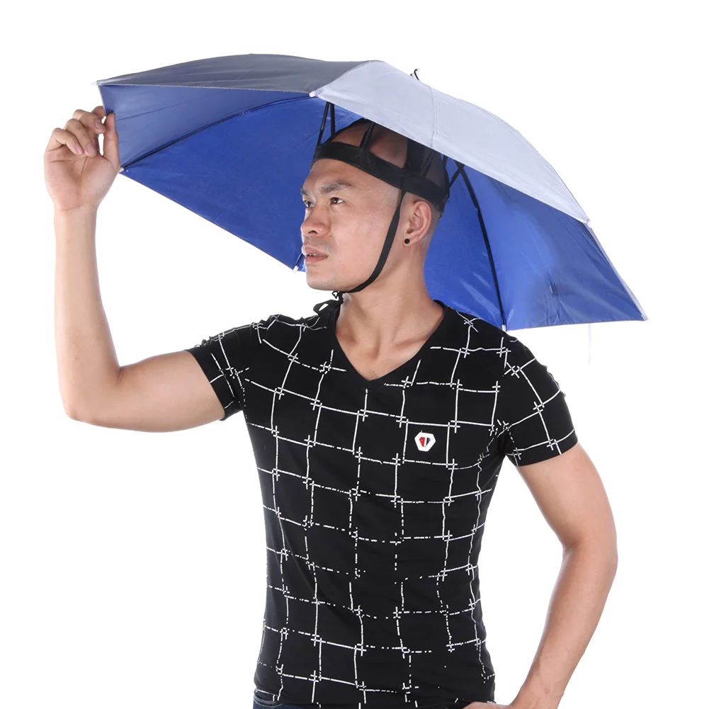 

Foldable Umbrella Cap Fishing Tools Fishing Cap Outdoor Sport Foldable Sunscreen Shade Umbrella Hat Hiking Headwear