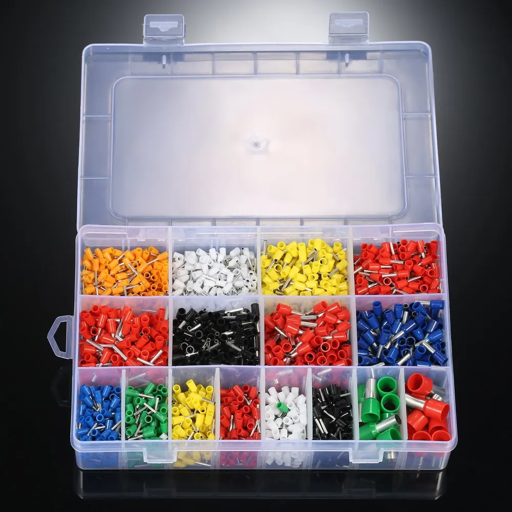 2120 шт. провода клеммы медь обжимной разъем Изолированный Шнур контактный конец