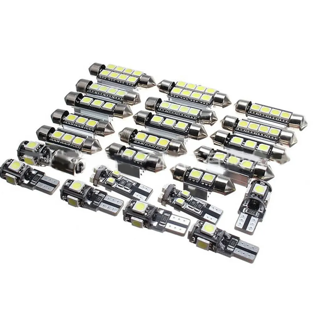 

23PCS White Bright Interior LED Light Bulbs Package Kit For 2013-2014 Honda Accord T10 LED interior Reading Light