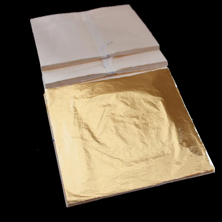 1000 шт. #2 5 медная фольга имитация золотых листьев 16 см для художественного