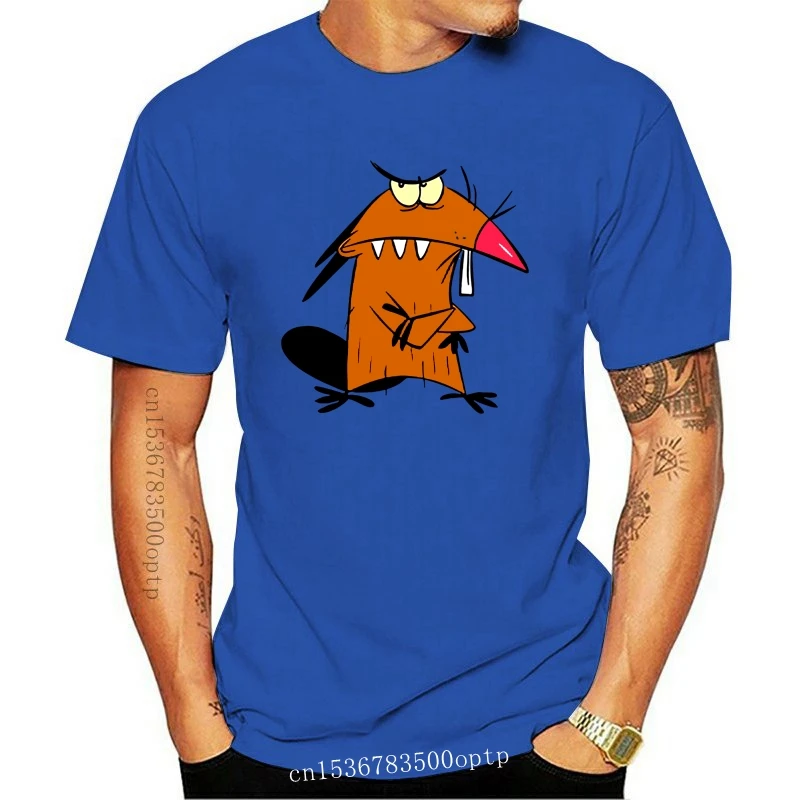 

Angry Beavers Daggett Dag Cartoon Art Men'S (Woman'S Available) Grey T Shirt 2Xl 4Xl Tee Shirt