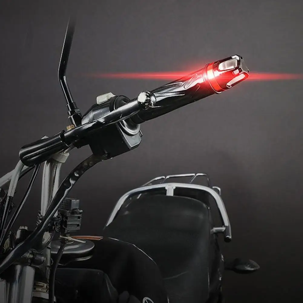 1 pcs Motorcycle Handlebar End LED Turn Signal Light Moto Handle Bar Grip Plug Side Marker Lamp clignotant moto lightings |