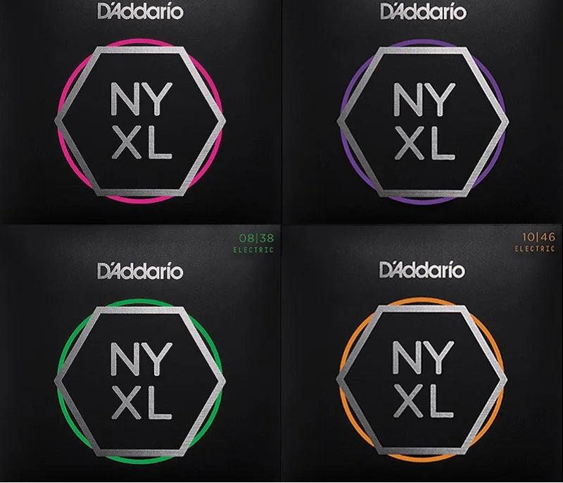 

Стандартный Калибр D'Addario NYXL с никелевой обмоткой, Струны для электрогитары NYXL0838 NYXL0942 NYXL0946 NYXL1046 NYXL1052 NYXL1149