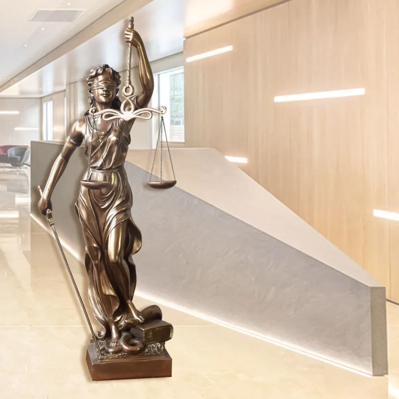 

CREATIVE GODDESS OF JUSTICE FAIRNESS JUSTICE SCULPTURE COURT OF JUSTICE LAW FIRM BALANCE DECORATIONS ACCESSORIES SCULPTURE CRAFT