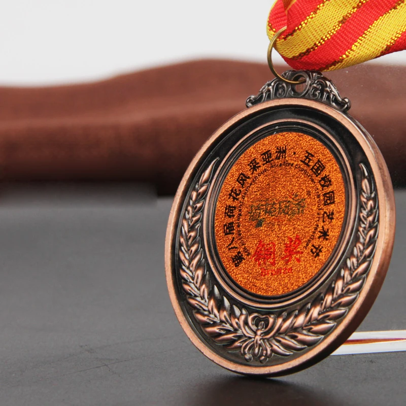 2020 пользовательские медали из цинкового сплава Позолоченные пшеничные для