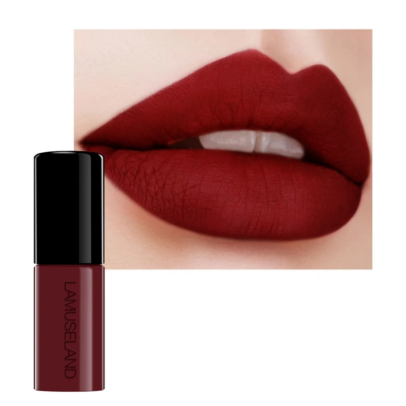 Lamuseland 2 шт водостойкая долговечная матовая мини жидкая губная помада легко