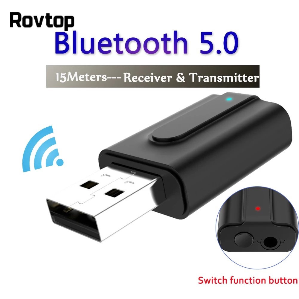 2 в 1 Bluetooth 5,0 приемник передатчик адаптер USB беспроводной аудио стерео музыкальный адаптер передатчик для автомобиля динамик наушники