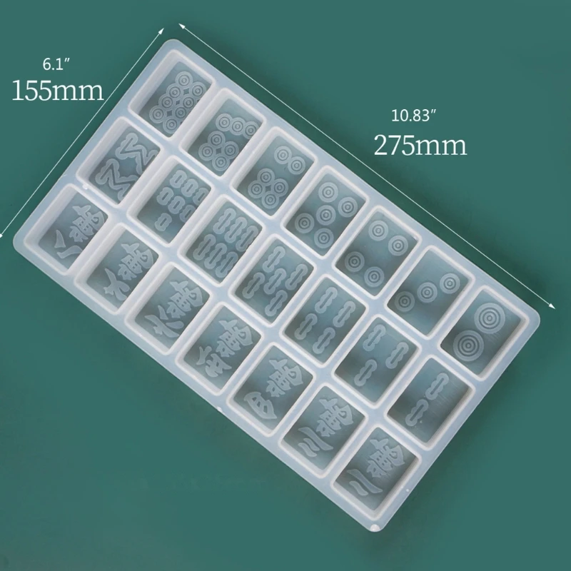 

Three Packages to Choose from Mah-jong Shape Baking Cake Mold Silicone Ice Chocolate Candy