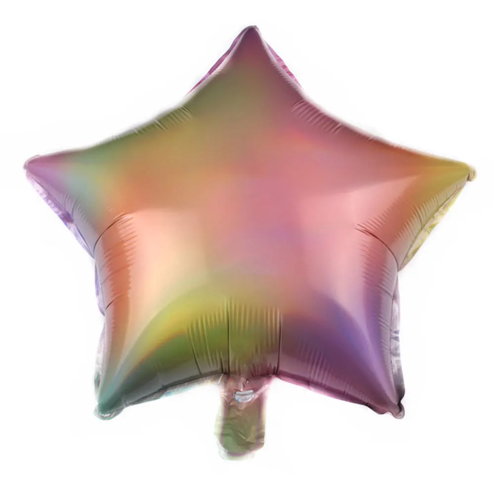 

18inch Gradient Rainbow Foil Balloons Heart Star Round Ballon Happy Birthday Decoration Kids Toys Wedding Ballons Party Supplies