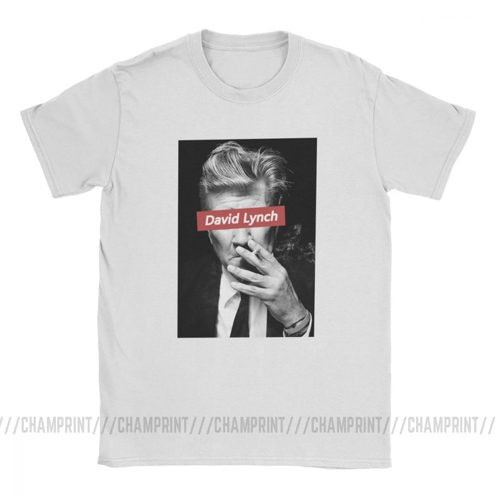 Мужская футболка с коротким рукавом David Lynch из чистого хлопка принтом Twin Peaks