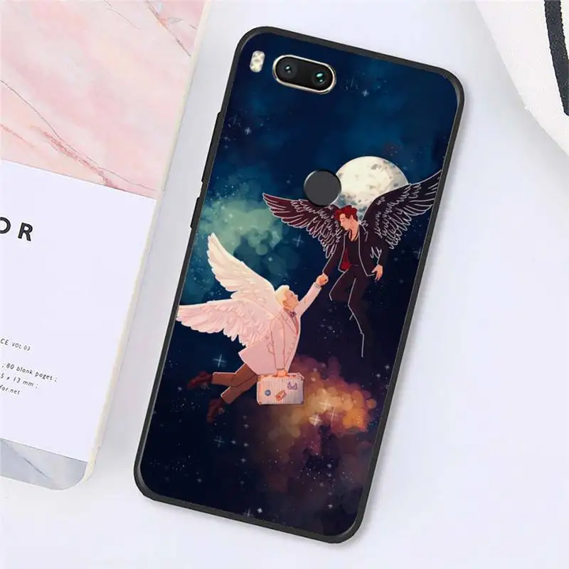 

Good Omen British TV series Phone Case For Xiaomi Redmi note 7 8 9 t k30 max3 9 s 10 pro lite Luxury brand shell funda coque