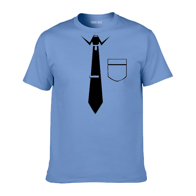 Футболка TARCHIA мужская с коротким рукавом повседневная тенниска из хлопка модная