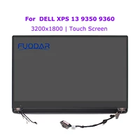 original 13 3 3200x1800 lcd touch screen digitizer complete assembly for dell xps 13 9343 9350 9360 p54g wt5x0 n6ch2 hp2yt