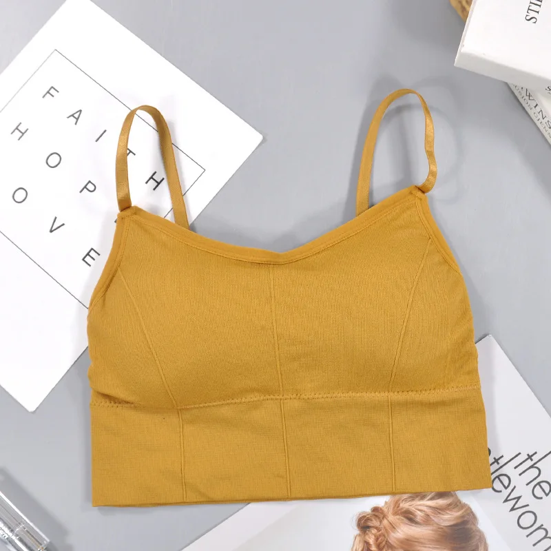 

Seamless Bra U Type Backless Cotton Wireless Fitness Top Brassiere Underwear Sexy Bra for Women Bralette Padded Lingerie Sheer