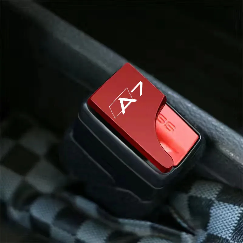 

1PC For A7 Hidden Zinc Alloy Car Safety Seat Belt Buckle Clip Car Accessories