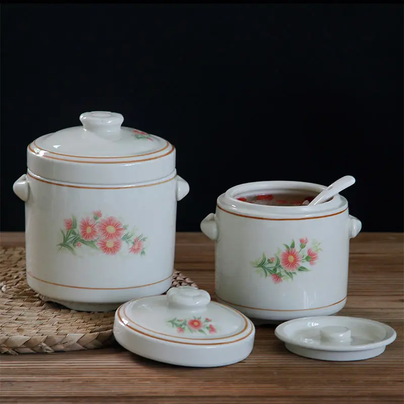 Керамическая кастрюля для воды тушения керамическая молока супа Детская с