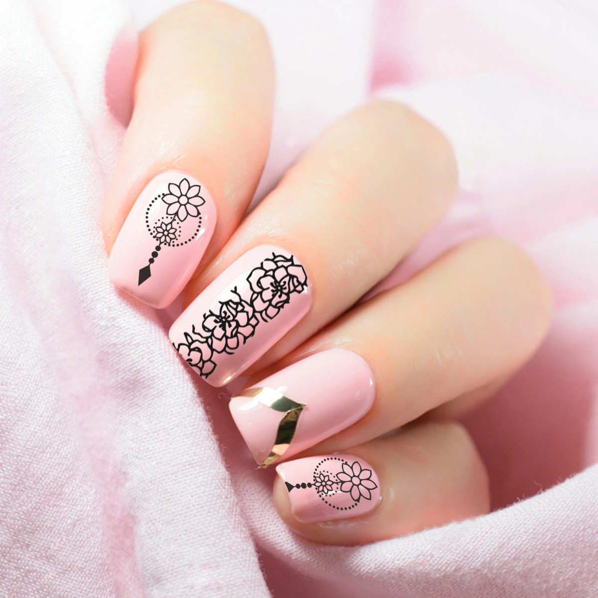BeautyBigBang новая штамповочная пластина для дизайна ногтей роза цветок Персик Цветет трава изображение Квадратный шаблон штамповочной пластины для дизайна ногтей 035