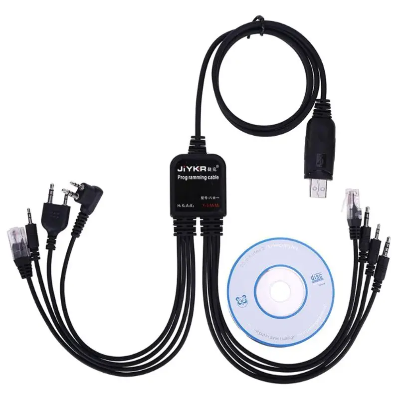 

8 in 1 USB Programming Cable for baofeng for Motorola TYT QYT multiple Radios 1.3m/4.26 ft