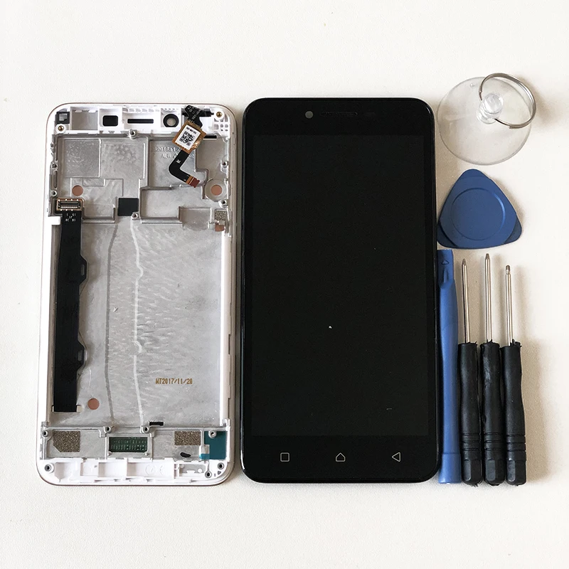

Original M&Sen 5.0" For Lenovo Vibe K5 Plus A6020A46 LCD Screen Display Frame+Touch Panel Digitizer For K5 Plus Black Flex Cable