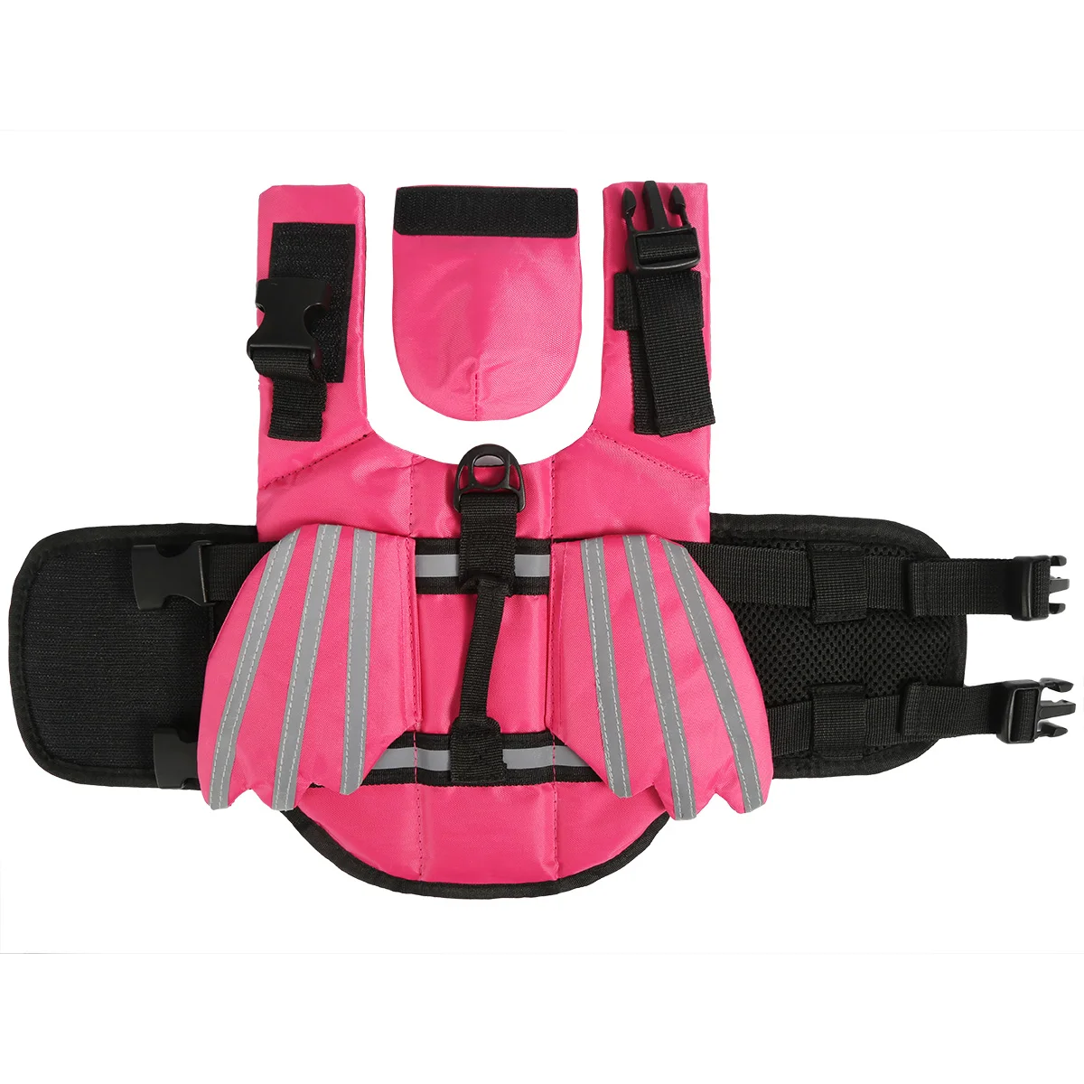 

Pet Dog Life Jacket Quick Drying Cute Dog Lifesaver Preserver With Reflective Stripes Handle for Swimming Beach Boating