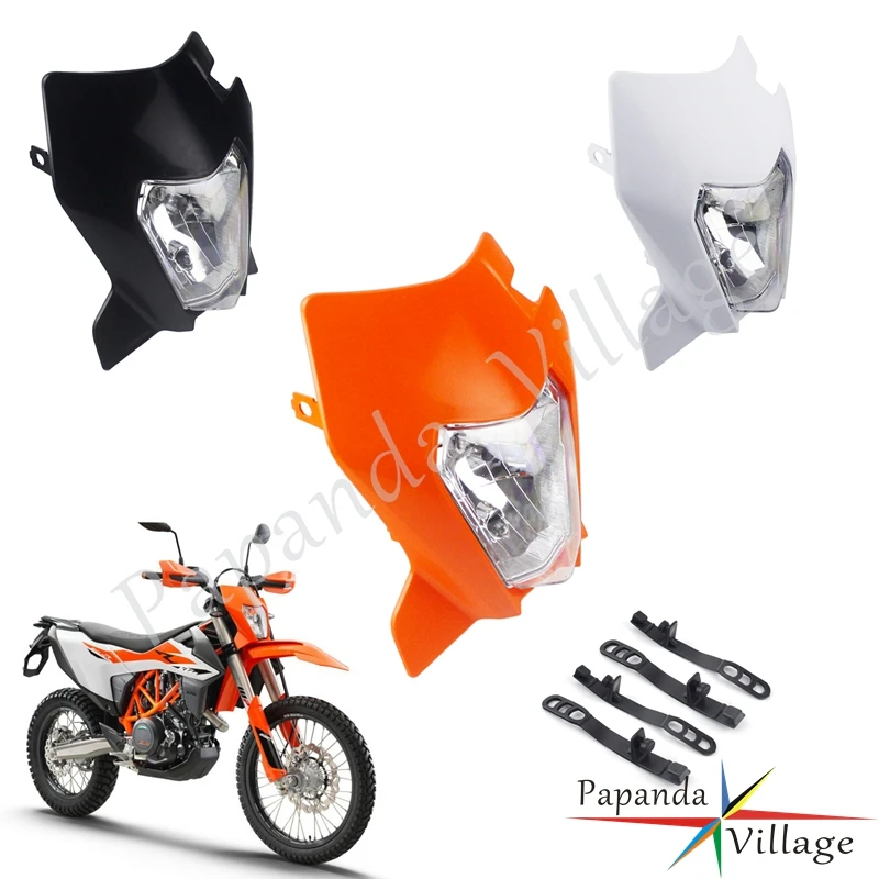 3 цвета для мотоцикла 690 Enduro R пластиковая фара Luz 35W фары мотокросса SMC Supermoto