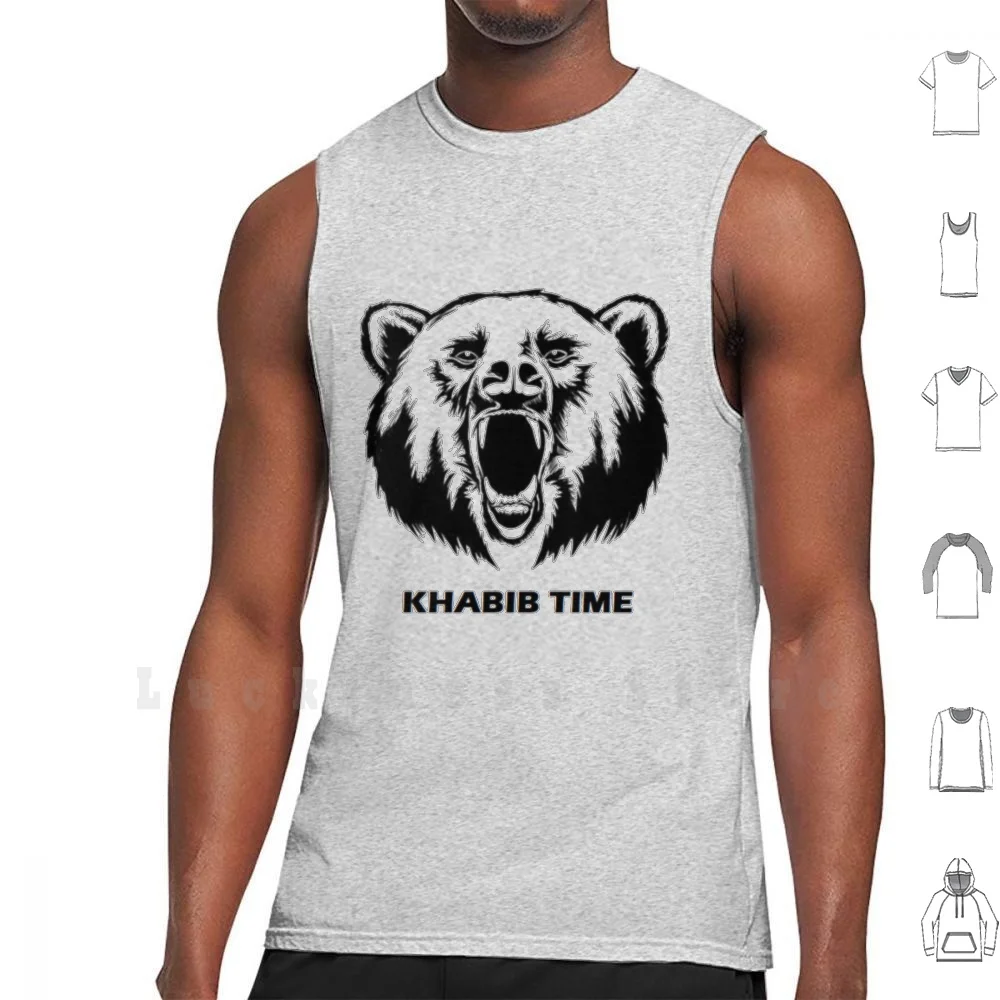

" Khabib Time " Bear Version tank tops vest sleeveless Khabib Nurmagomedov The Eagle Bear Khabib Nurmagomedov