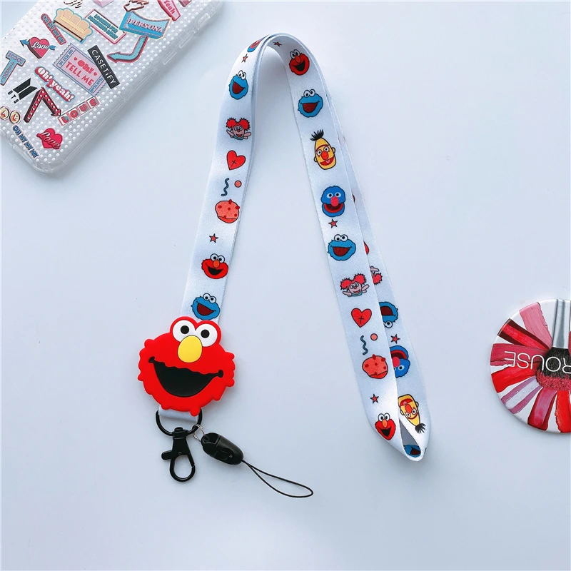 Милый мультяшный ремешок на шею для телефона шнурок телефонов iPhone huawei камера USB