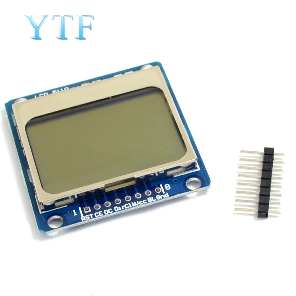 Умная электроника ЖК модуль монитор с синей подсветкой адаптер PCB 84*48 84x84 LCD 5110 Nokia